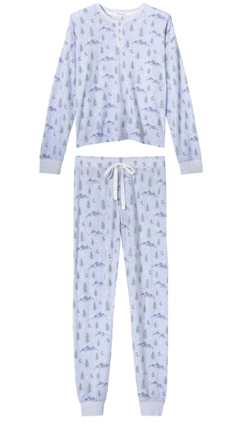 Pj Set-Ski Jammies Pine Trees