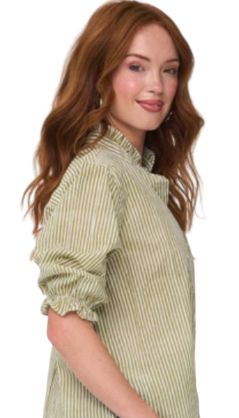 Good Girlfriend Stripe With Ruffle