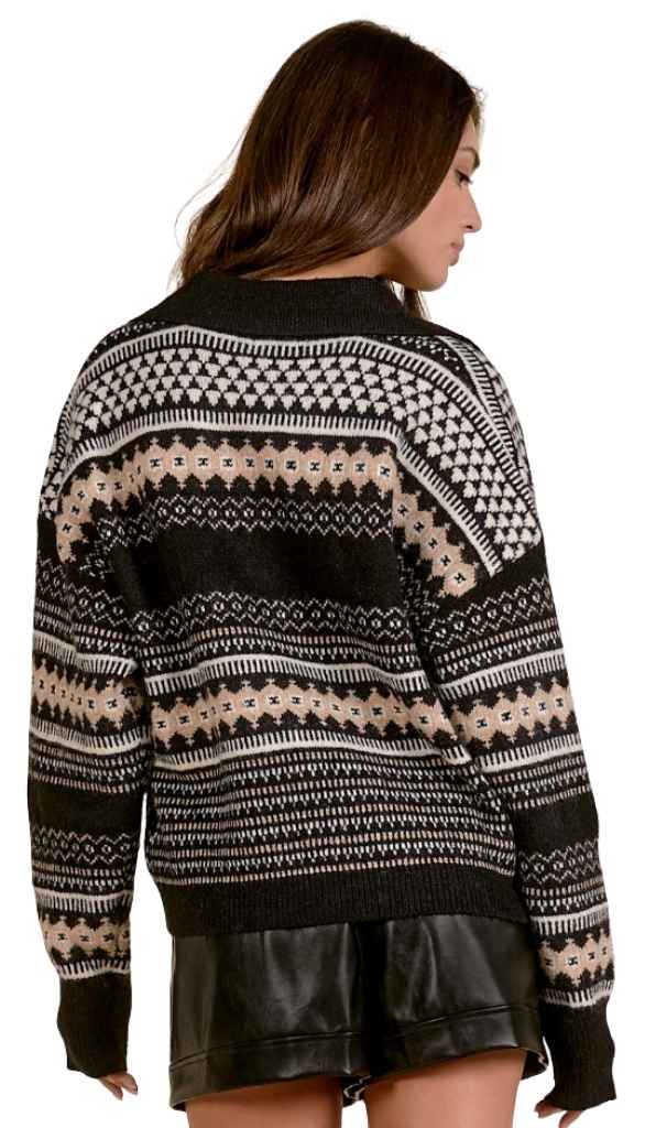 V-Neck Collar Sweater