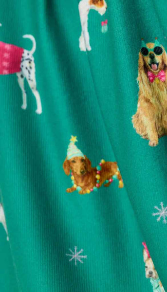 Long Sleeve Pj Top-Happy Pawlidays