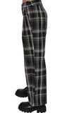 Radical Stretch Plaid Pleated