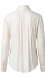 LongSleeve Tuxedo Top With High Collar