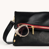 VIP Medium-Brush Gold, Red Zip