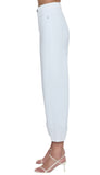 Lana Crop-Cuff, High Rise Wide - Vivid White
