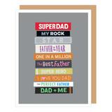 Stack Of Books Fathers Day Card