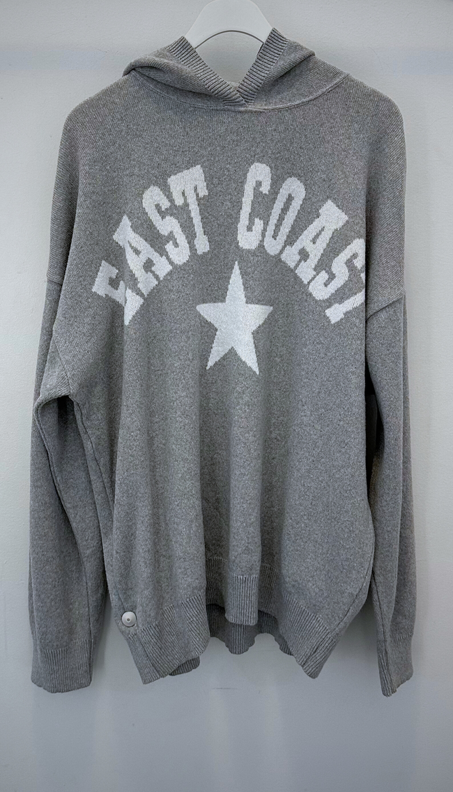 Oversized Hooded East Coast Sweater