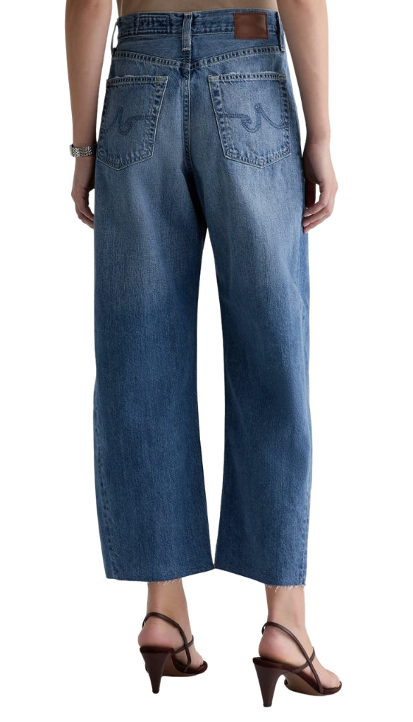 Hattie Crop-High Rise Barrel - Yellowstone