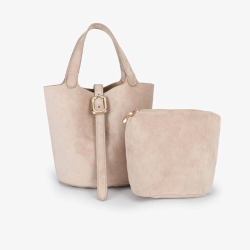 Joya Bucket Mini Faux Suede
