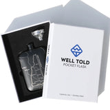 Nh State Map Pocket Flask with Funnel