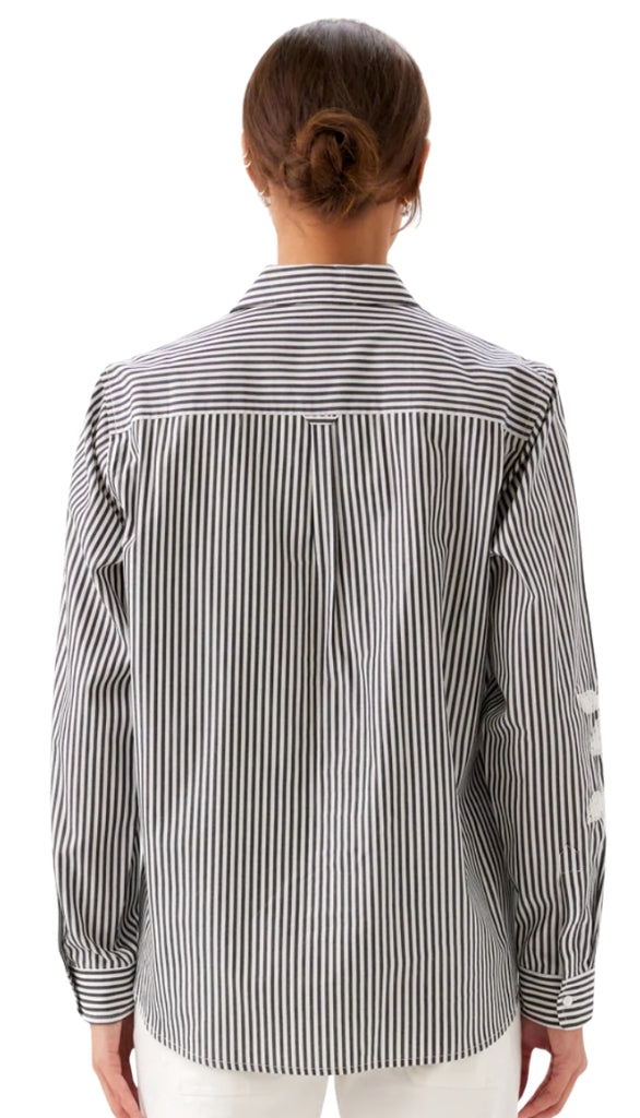 Stripe Embroidered Shirt