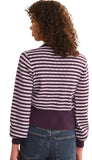 Beckett Striped Blouson Sleeve