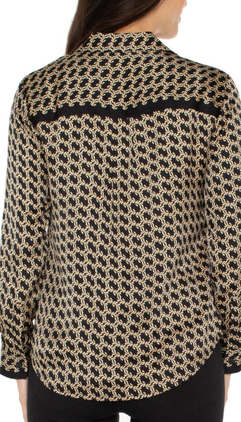 Long Sleeve Button Front Shirt