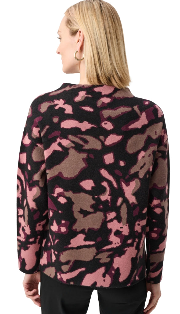 Jacquard Sweater With Rhinestone