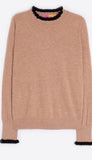 Long Sleeve Round Collar With Ruffle Cuff