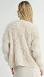 Delia Feather Stripe Cardigan