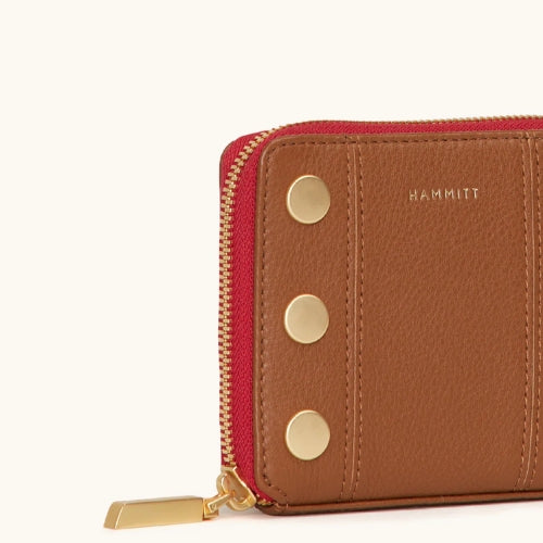 5 North-Mahogany, Pebble. Red Zip