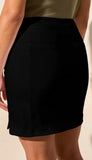 Pull On Skort with Rounded Slits