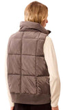 Quilted Vest With Removable Hood