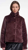 Single Breasted Fake Fur Jacket