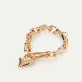 Padlock Heart Chain Bracelet
