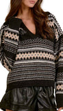 V-Neck Collar Sweater
