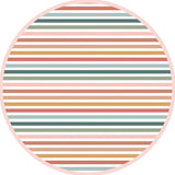 Sunset Stripes Convertible Footie Romper 3-6M
