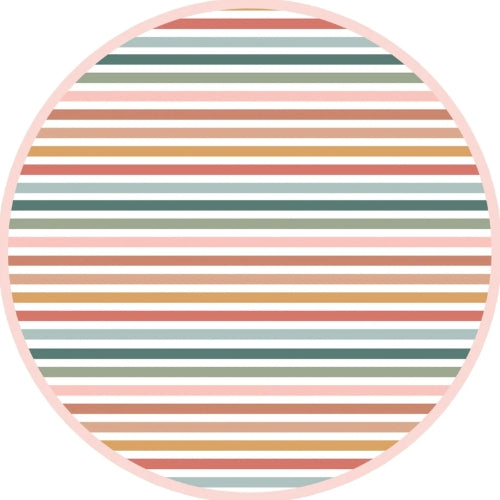Sunset Stripes Convertible Footie Romper 3-6M
