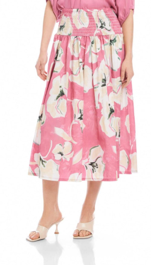 Rhea Smocked Waist Skirt