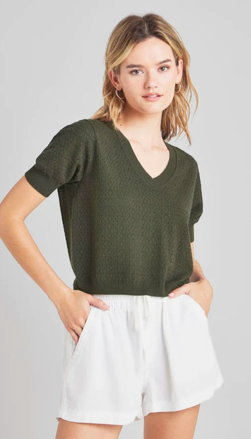 Sadie Short Sleeve Sweater