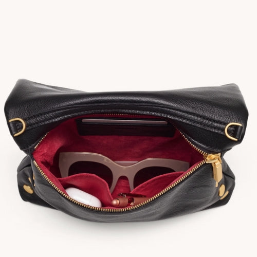 VIP Medium-Brush Gold, Red Zip