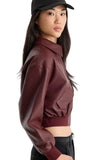 Better Than Leather Crop Bomber