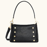 Bryant Medium-Black Brushed Gold - Red Zip