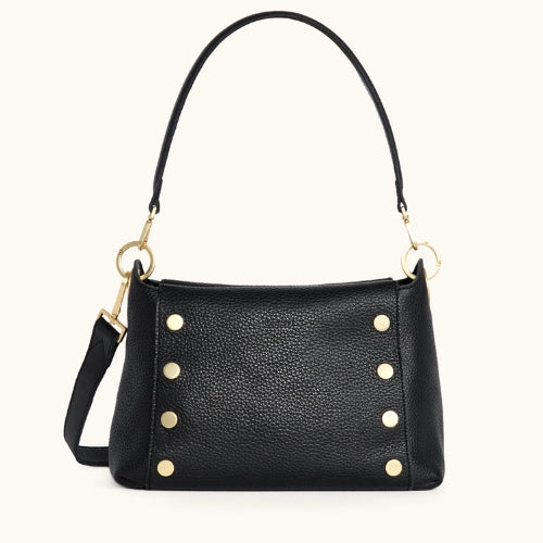 Bryant Medium-Black Brushed Gold - Red Zip