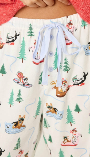 Pj Pant Flannels-Xmas Dogs