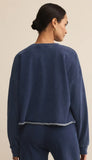 Circuit Knit Denim Sweatshirt