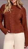 Crew Neck Sweater With Puff Sleeve