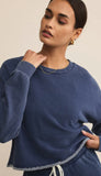 Circuit Knit Denim Sweatshirt