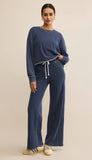 Circuit Knit Denim Sweatshirt
