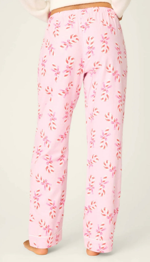 Pj Pant Flannels-Candy Canes