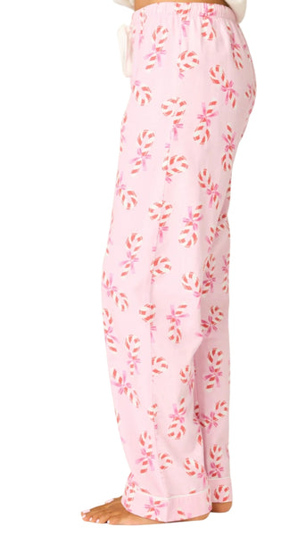 Pj Pant Flannels-Candy Canes