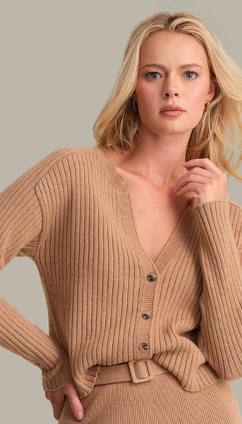 Lorelai Cropped Rib Cardigan