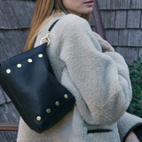 Bryant Medium-Black Brushed Gold - Red Zip