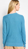 Waffle Stitch V-Neck Sweater