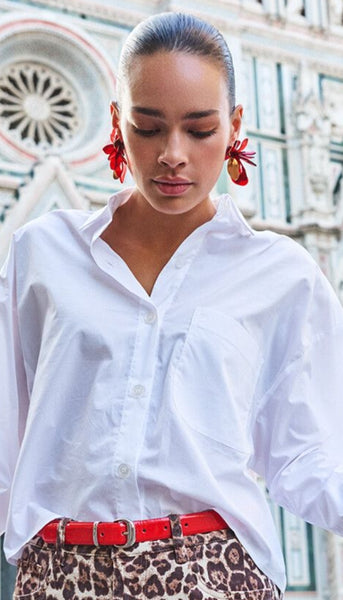 Cropped Blouse With Cuff
