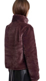 Single Breasted Fake Fur Jacket