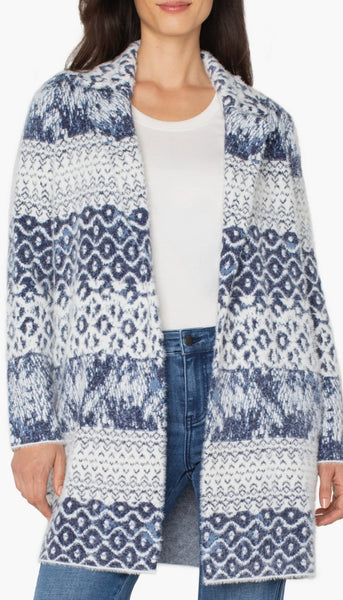 Long Sleeve Open Front Sweater Coat