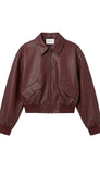Better Than Leather Crop Bomber
