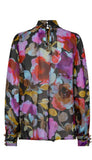 Glowing Blossom Scarf Blouse