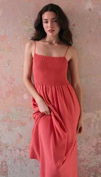 Bayside Linen Maxi Dress
