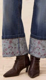 Audrey Palazzo With Printed Cuff